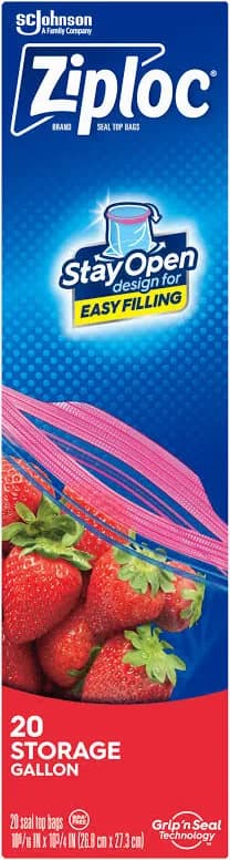 Ziplock Gallon Bags 20ct
